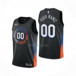 Camiseta New York Knicks Personalizada Ciudad 2020-21 Negro (2)